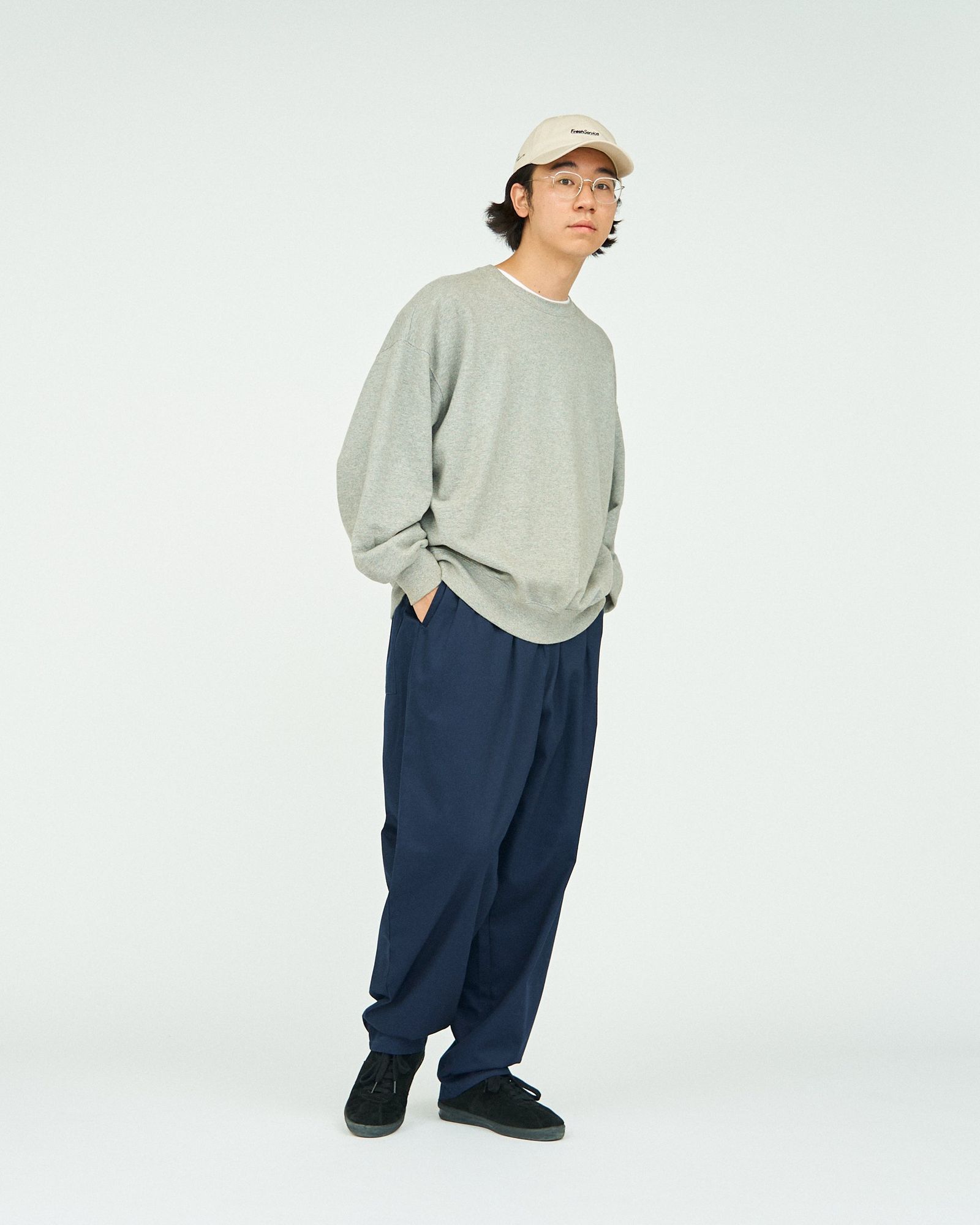 LIGHT OZ CREW NECK SWEAT / H.GRAY