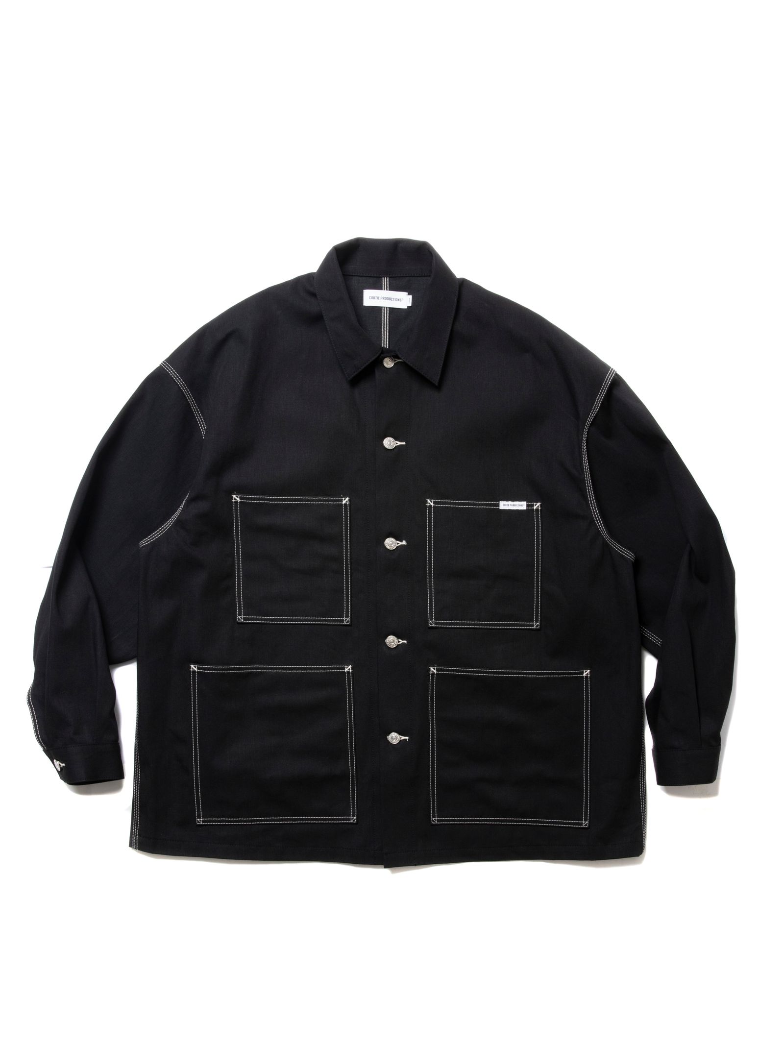 COOTIE PRODUCTIONS - Rigid Denim Coverall / BLACK / カバーオールジャケット | Stripe  Online Store