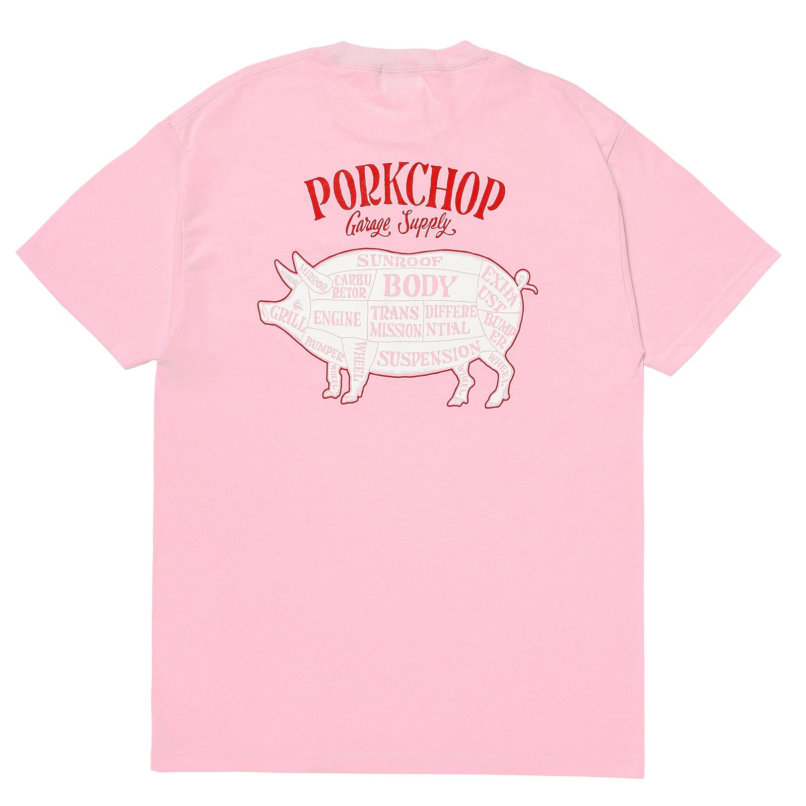 PORK BACK TEE / PINK×RDWH / プリント ティーシャツ