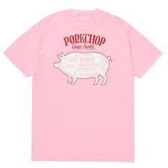 PORK BACK TEE / PINK×RDWH / プリント ティーシャツ