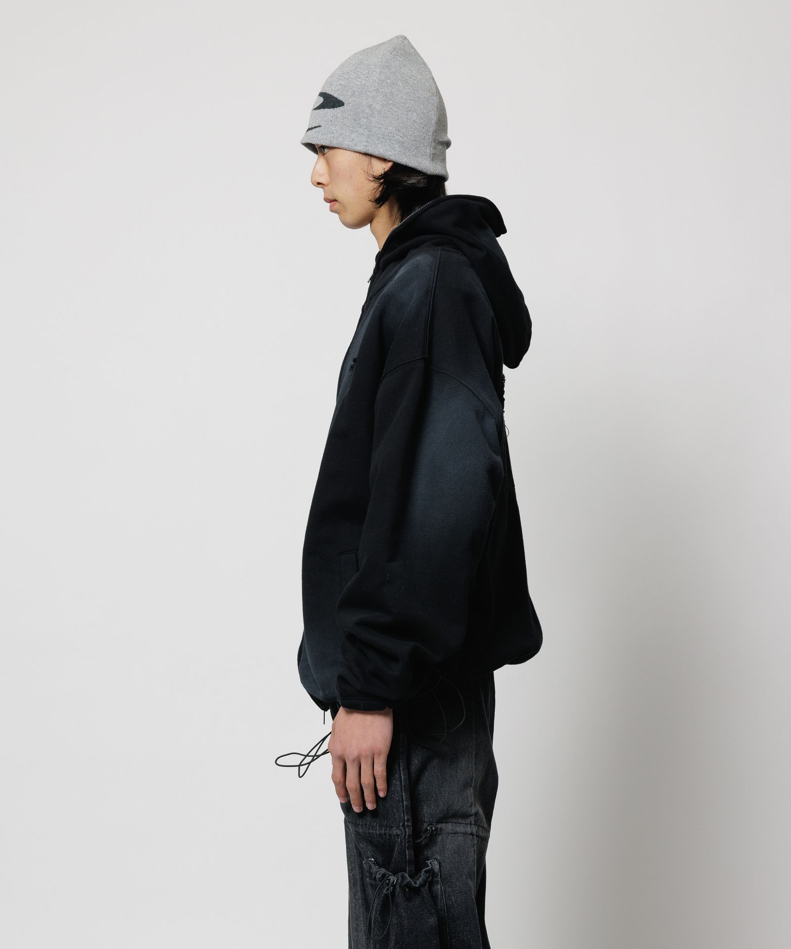 CPG LOGO FADE ZIP HOODIE / BLACK / フェードジップパーカー / FS1883