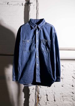 DENIM SHIRT B.WASH / INDIGO / デニム シャツ