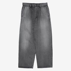 Selvage Denim Two Tuck Pants -LIGHT FADE- / BLACK LIGHT FADE