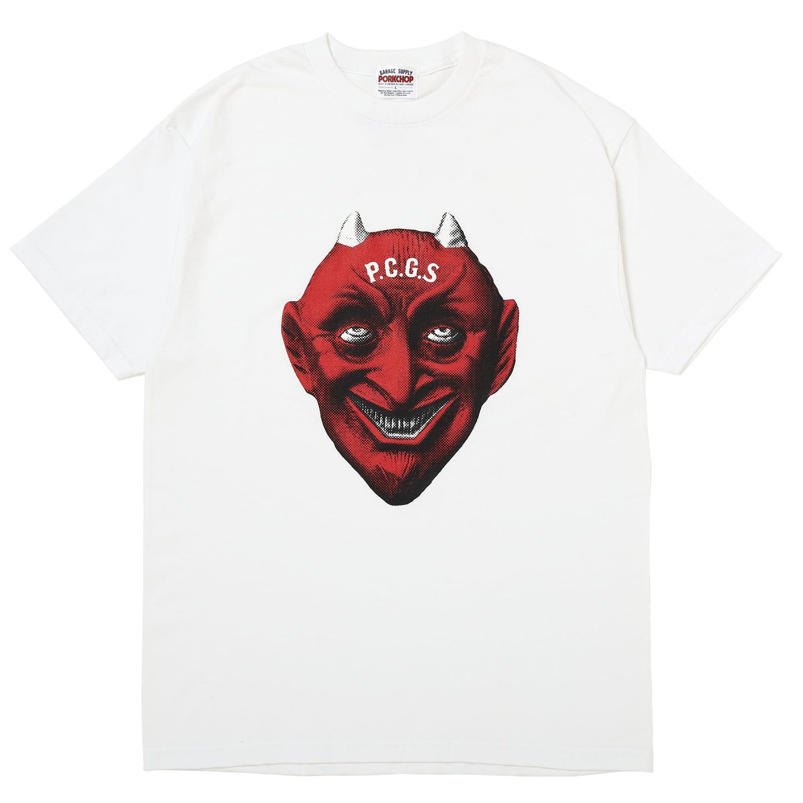 DEVIL FACE TEE / WHITE / プリントティー