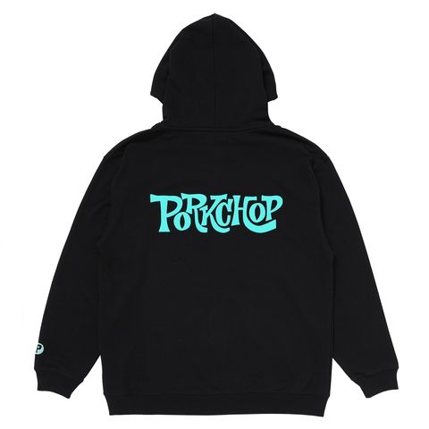 SC LOGO ZIP UP HOODIE / BLACK / ジップパーカー