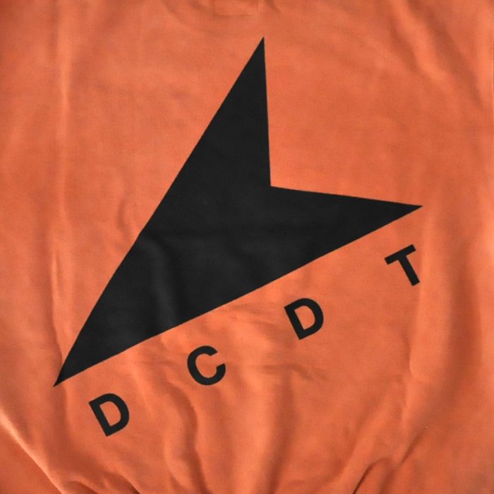 CETUS CREW NECK PIGMENT DYE / ORANGE