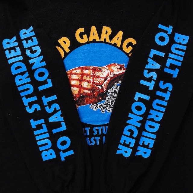 PC & SCREW L/S TEE / BLACK / プリントロンティー