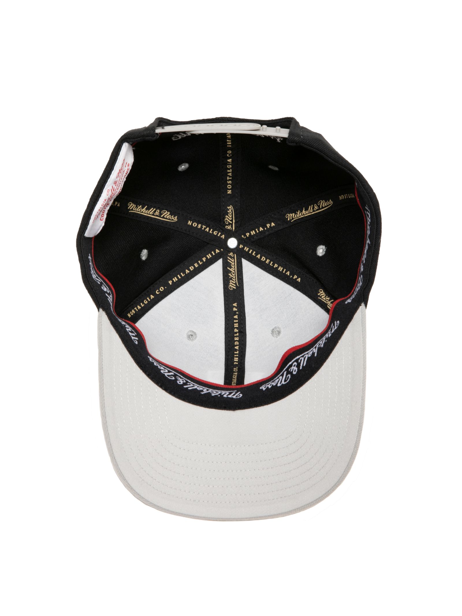 6 PANEL STRETCH SNAPBACK CAP / BLACK /  MITCHELL & NESSコラボ / MTL-CTE-03