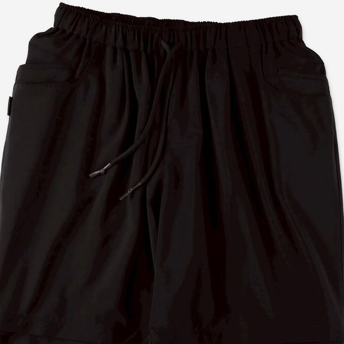 DETACHABLE WOOL PANTS  | BLACK