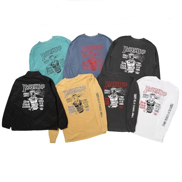 美品 PORKCHOP GARAGE SUPPLY MAD SPRAY ロンT PORKCHOP GARAGE SUPPLY 「MAD SPRAY L/S TEE」 ロングスリーブ