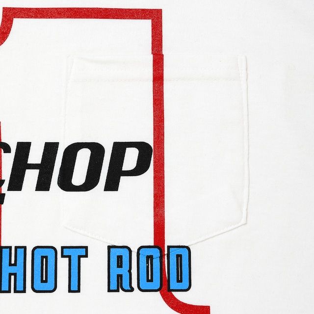 P POWER POCKET TEE / WHITE / プリントティー