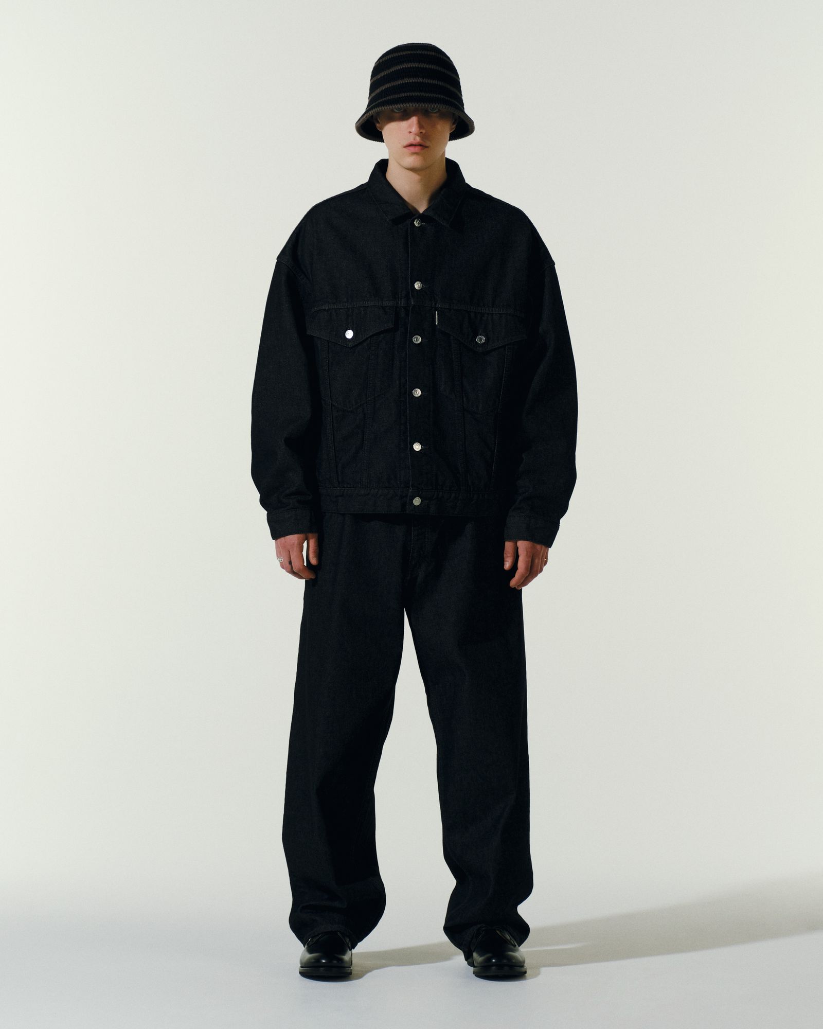 COOTIE PRODUCTIONS - 5 Pocket Baggy Denim Pants / Black One Wash