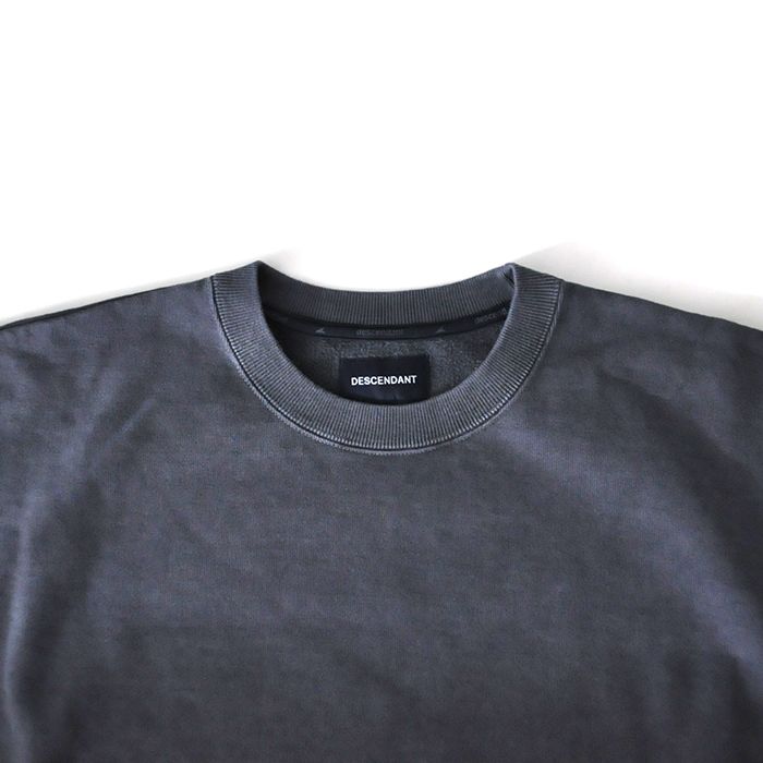 CETUS CREW NECK PIGMENT DYE / NAVY