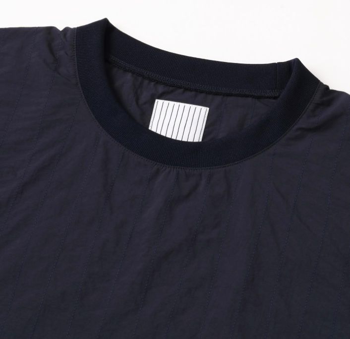 STITCHED NYLON SS TEE | NAVY