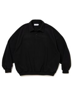 Fleece Sweat Polo Shirt / BLACK /  フリースポロシャツ / CTE-25A333