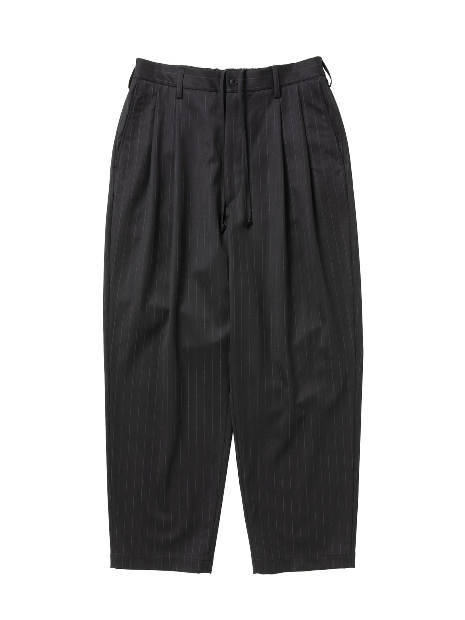 Wool Gabardine 2 Tuck Easy Trousers / STRIPE /  イージー トラウザーズ / CTE-26A105