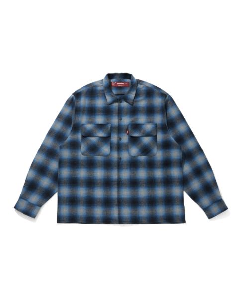 Wool Ombre Check L/S Shirt(26aw) / Blue / オンブレ チェック シャツ