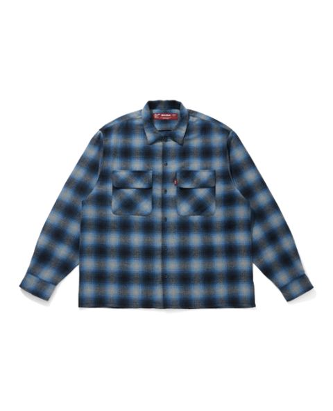 Wool Ombre Check L/S Shirt(26aw) / Blue / オンブレ チェック シャツ