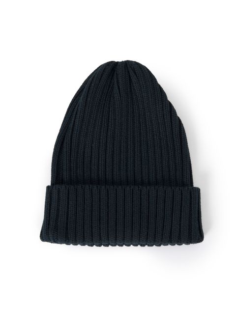 RIB BEANIE / BLACK