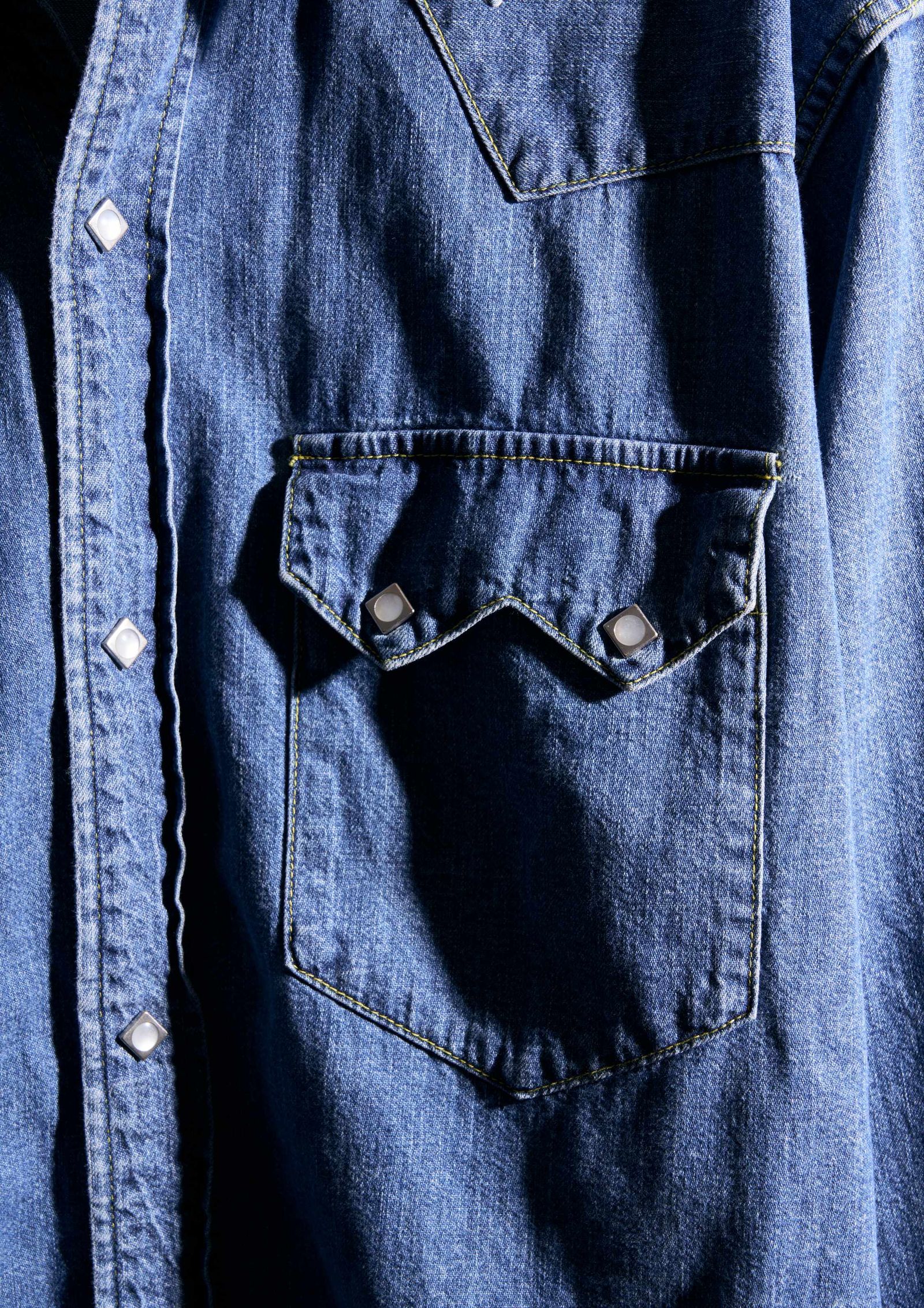 DENIM SHIRT H.WASH / INDIGO / デニム シャツ