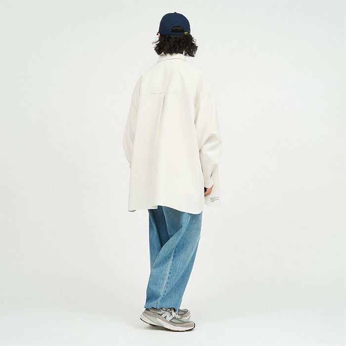 DRY WASHER POPLIN L/S B.D SHIRT / IVORY