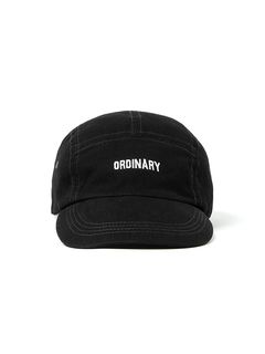 DWELLER JET CAP COTTON TWILL OVERDYED "ORDINARY" / BLACK