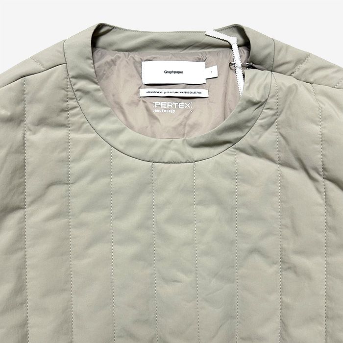 PERTEX UNLIMITED Quilted Crew Neck Pullover / GREGE