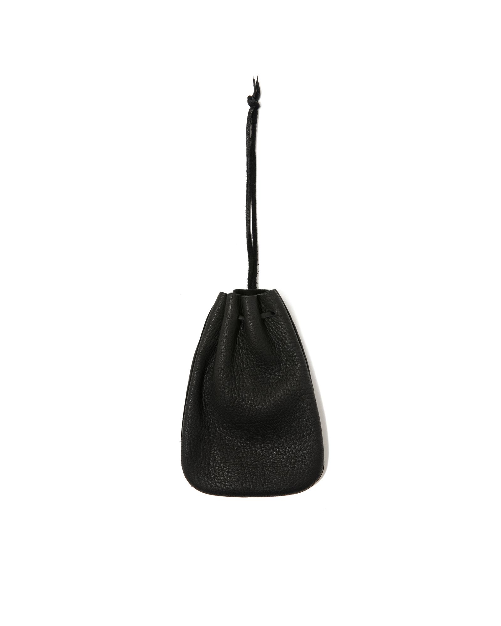DEER SKIN DRAWSTRING / BLACK