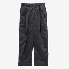 Garment Dyed Typewritter Oversized Slacks / Black