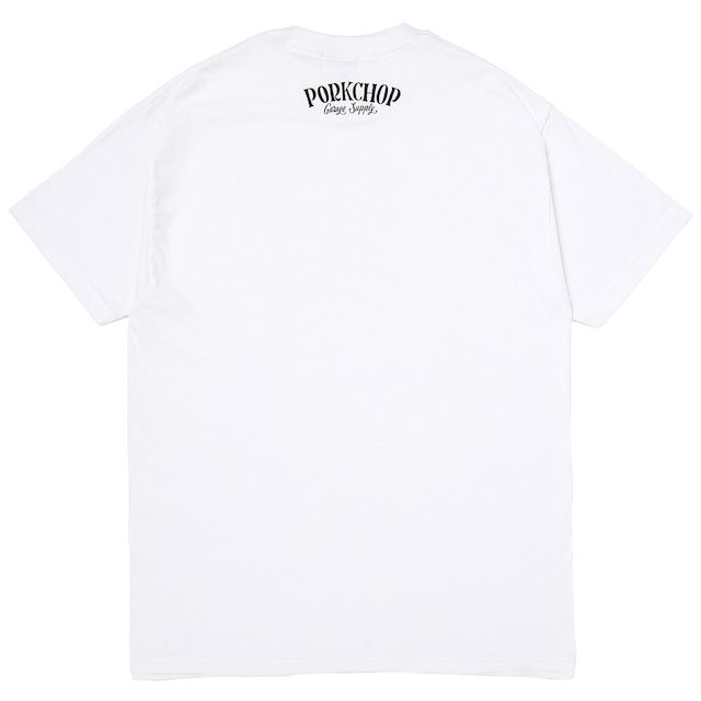 PORKCHOP ホワイト Tシャツ L PORKCHOP - PORK FRONT TEE 25 / WHITE / プリントティー