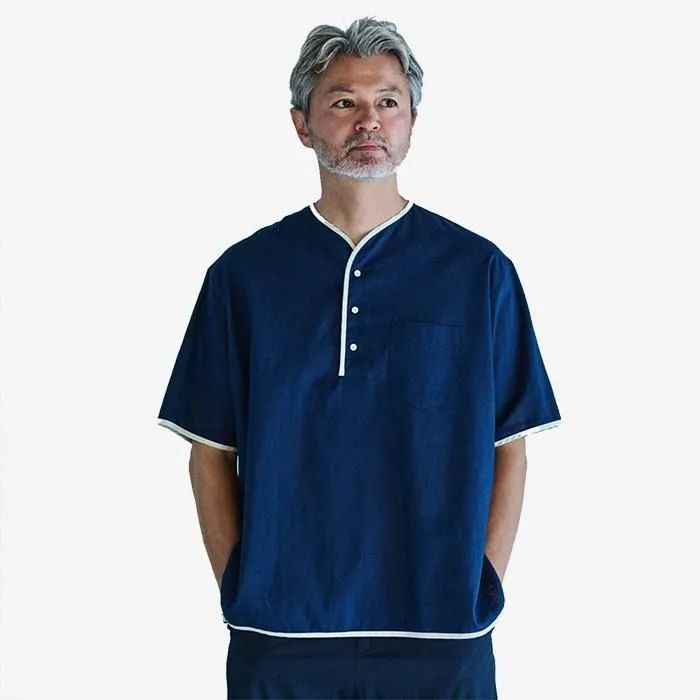 Allen / NAVY COTTON LINEN / NAVY