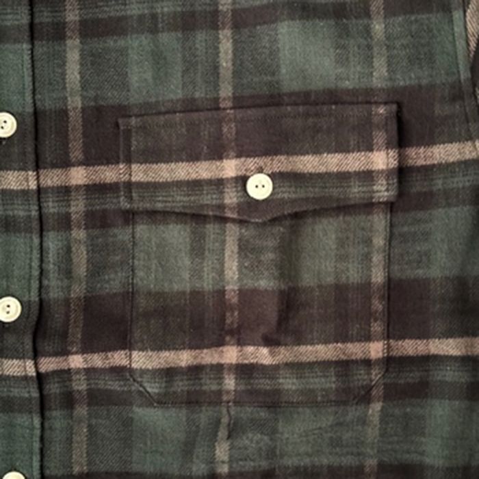 VANNING PLAID LS SHIRT / GREEN