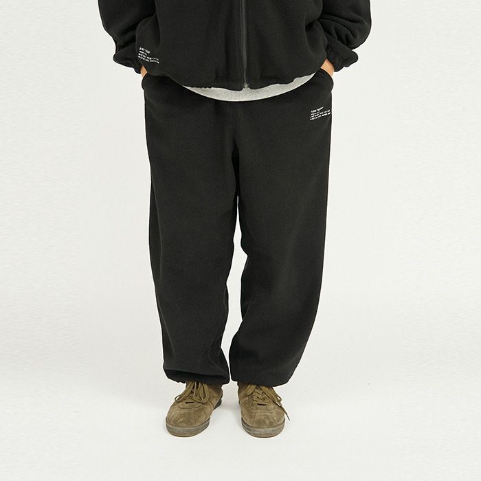 Refresh!Service. / FLEECE TRACK SUIT / BLACK