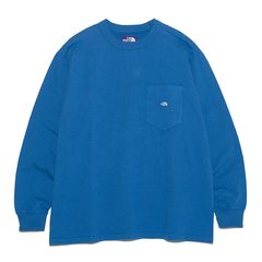 7oz Long Sleeve Pocket Tee / RO(Royal Blue x Off White)