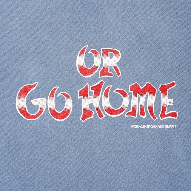RIDE HARD HOODIE / BLUE GRAY / パーカー