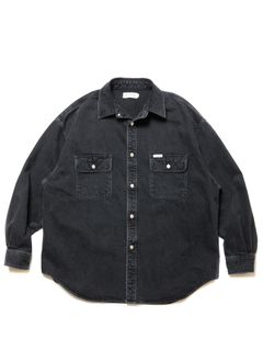 10.5oz Denim L/S Work Shirt / Black Fade / デニムワークシャツ
