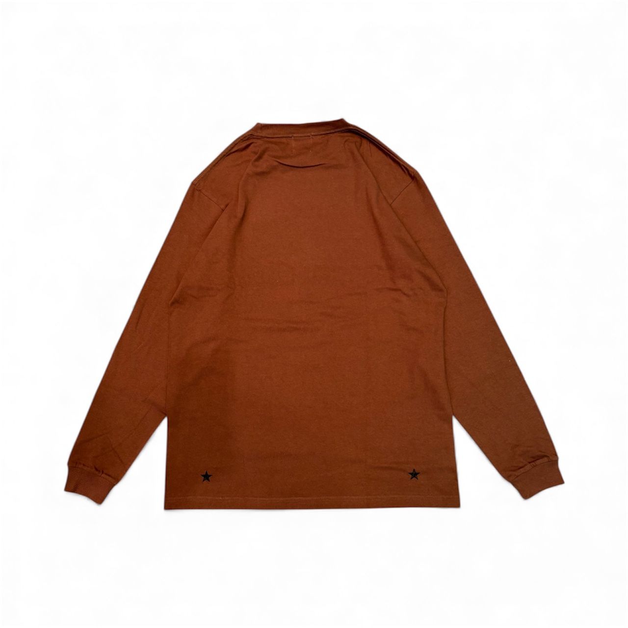 Logo L/S Tee / BROWN / プリントロングスリーブティー
