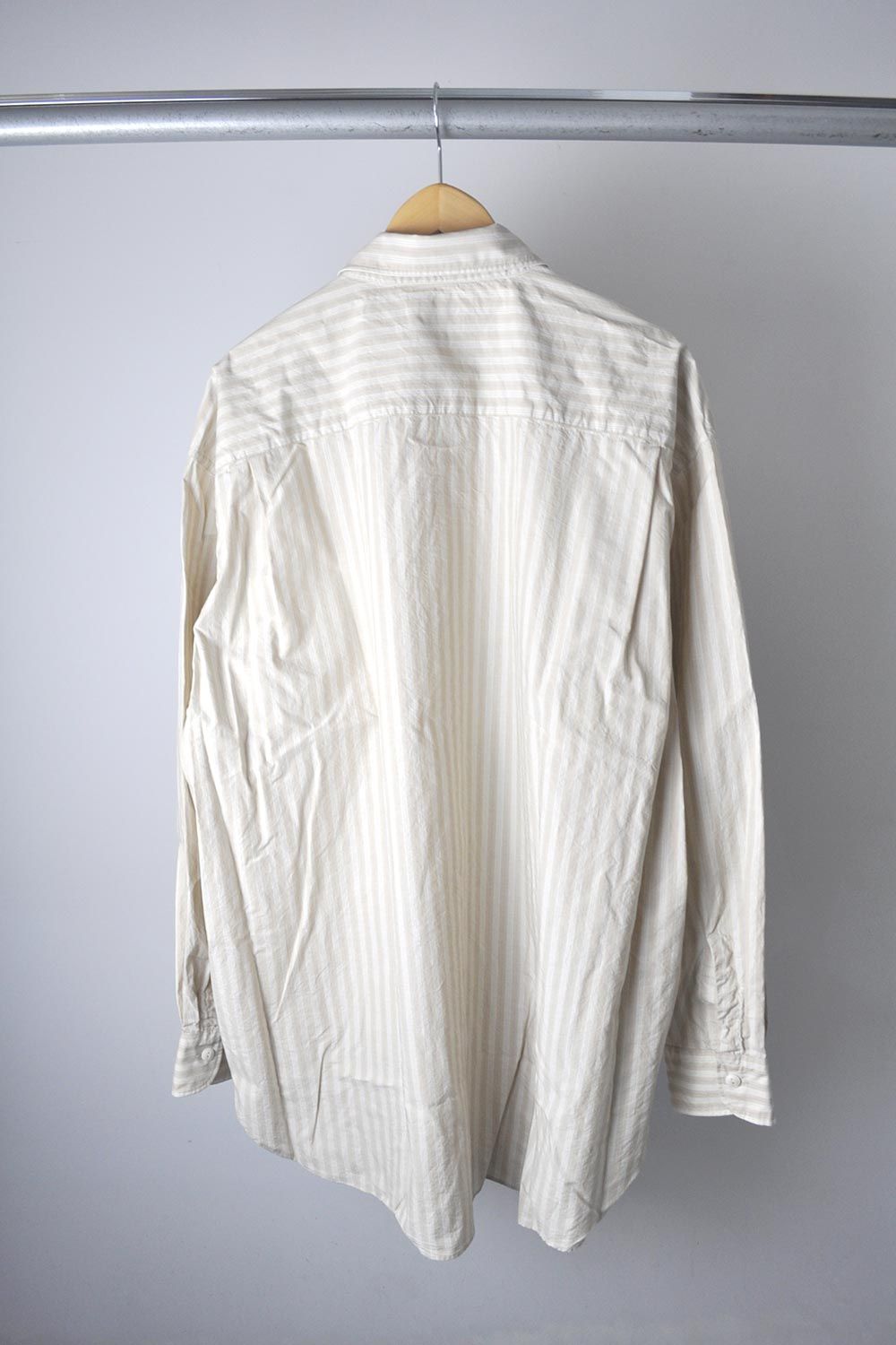 Marvine Pontiak Shirt Makers - Military SH / BEIGE ST | Stripe