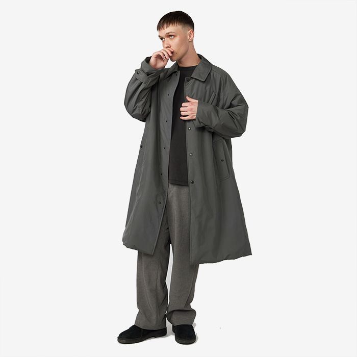 UNISEX / Insulation Soutien Collar Coat / AH(Asphalt Gray)