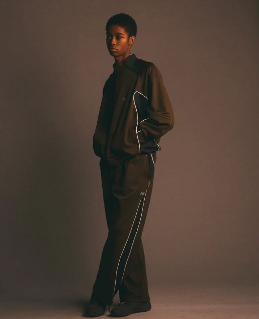 OG LOGO TRACK PANTS / Brown x Black