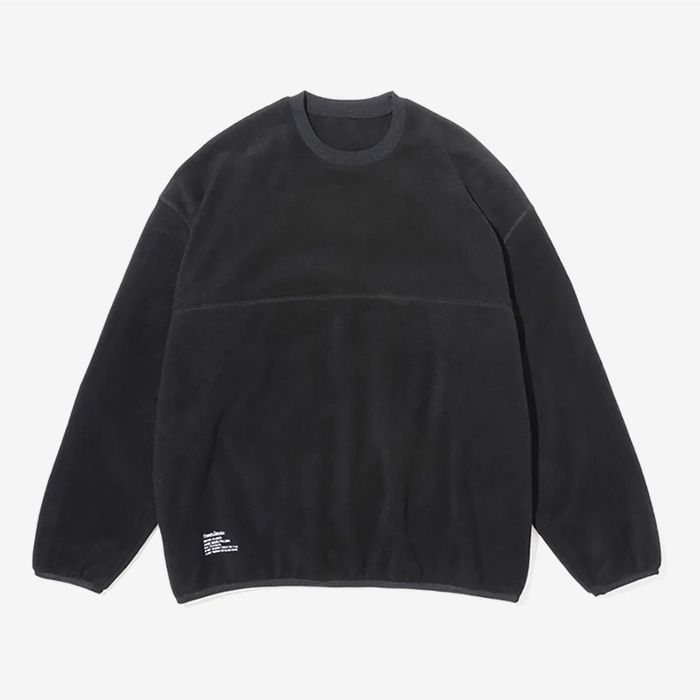 MICRO FLEECE CREW NECK PULLOVER / BLACK