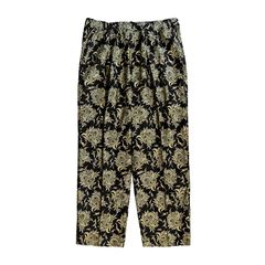 BUDS PAISLEY EASY PANTS / BLACK / イージーパンツ