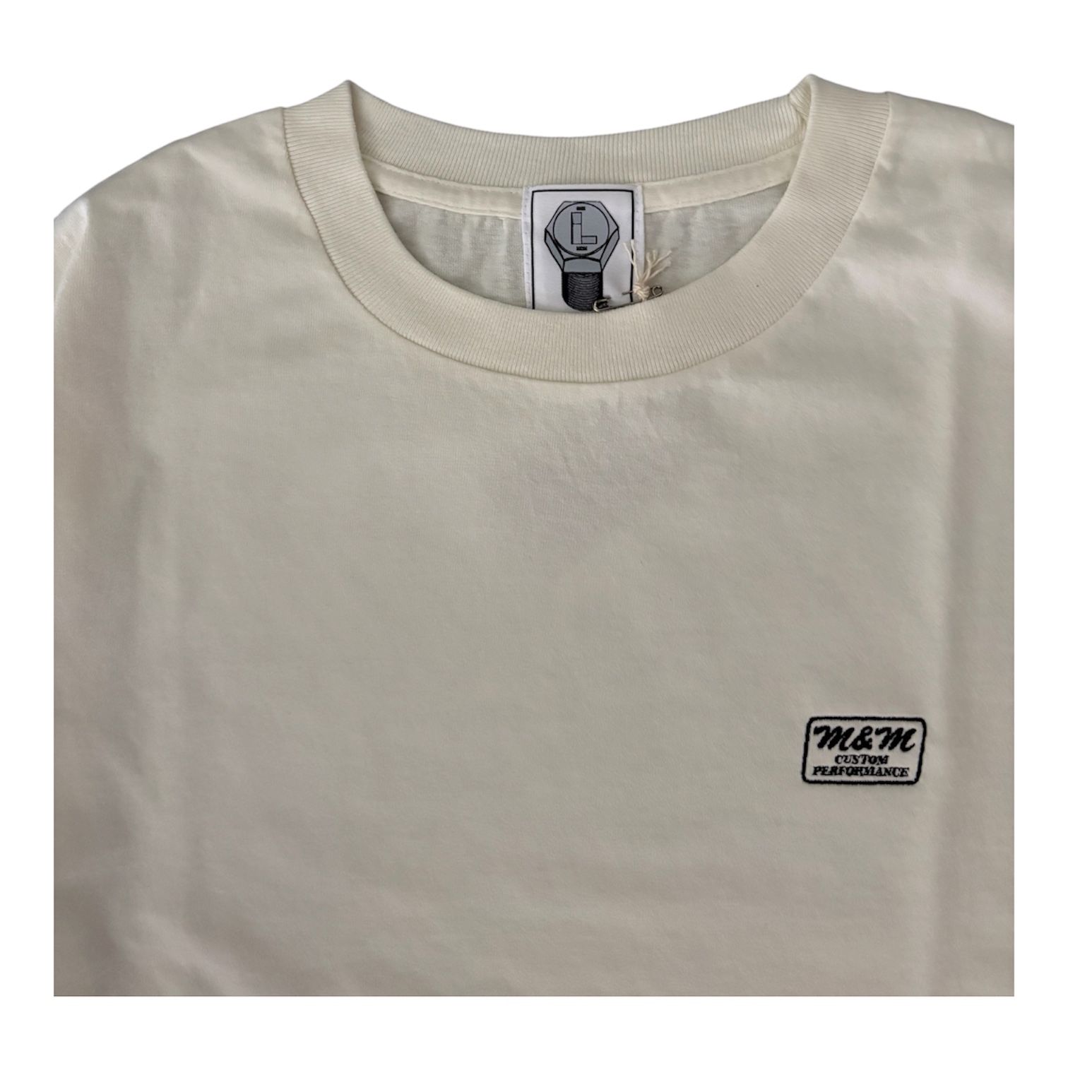 FADE WASH L/S TEE / F.WHITE / プリントロングスリーブティー