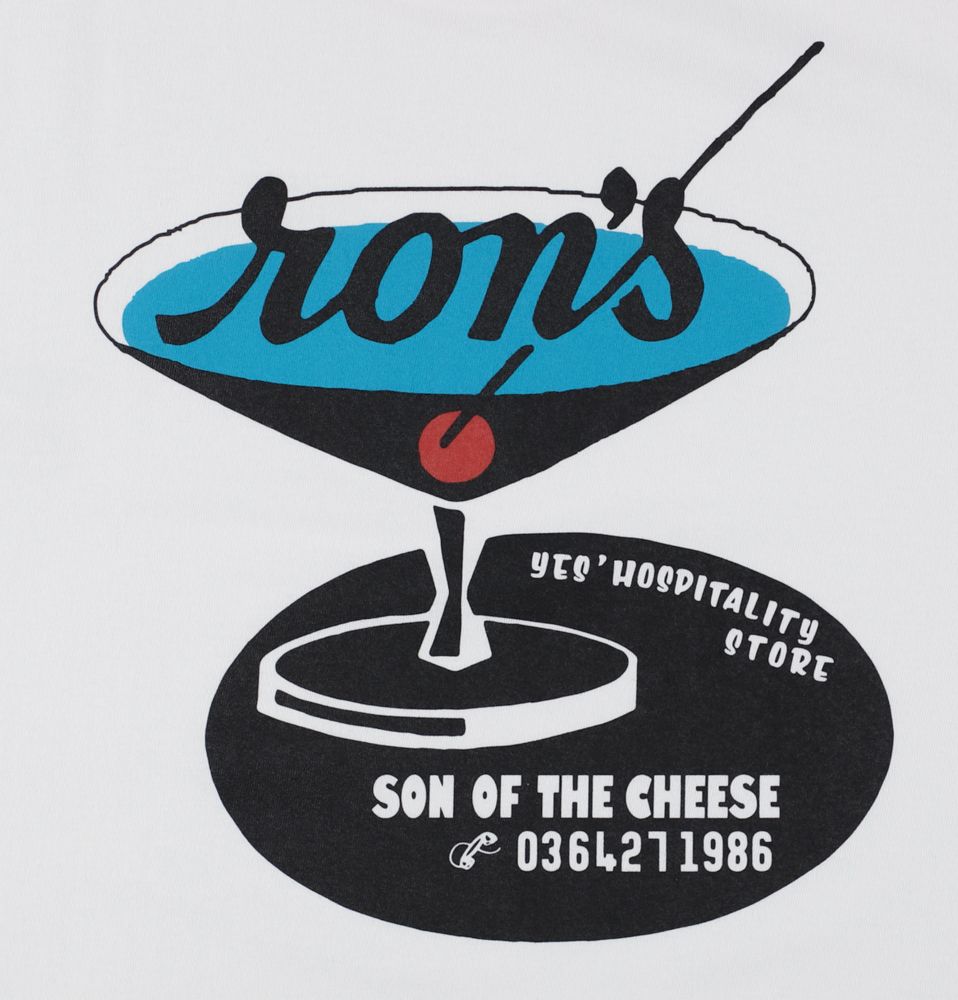 SON OF THE CHEESE - Cocktail TEE / WHITE / グラフィックティー 