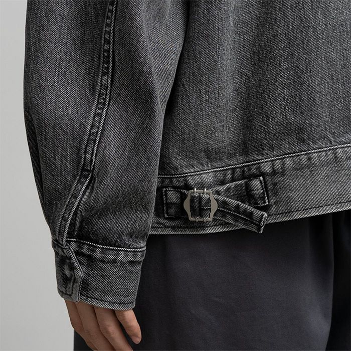 Selvage Denim Zip Jacket  -LIGHT FADE- / BLACK LIGHT FADE