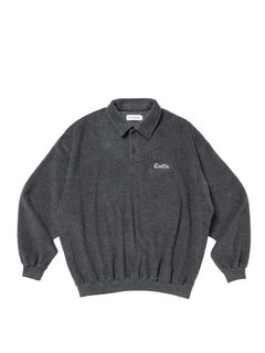 T/C Heavy Pile Polo Pullover / HEATHER GRAY /  パイル ポロ