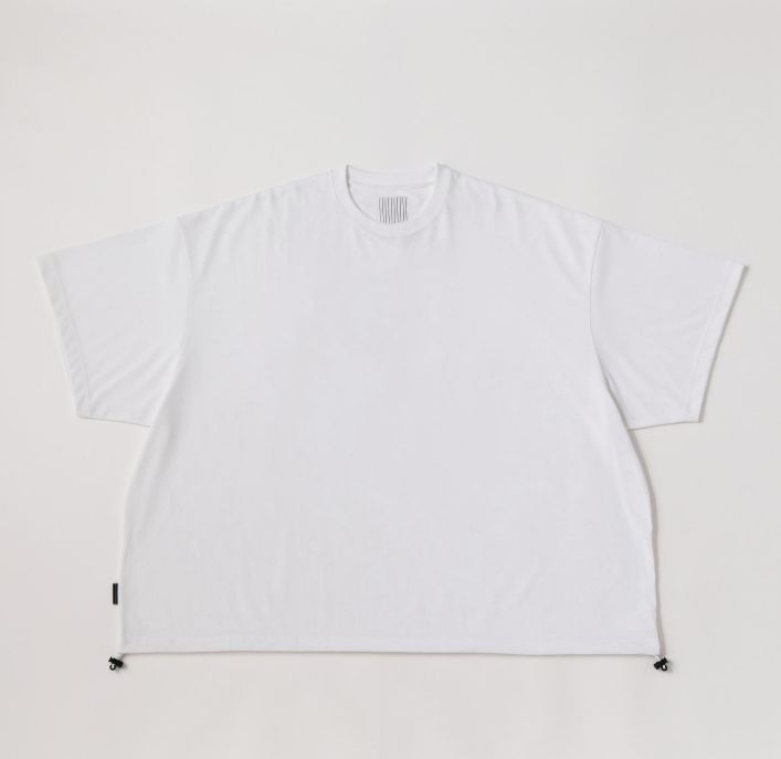 トップス STRIPES FOR CREATIVE SUPER BIG TEE Stripes For Creative - SUPER BIG TEE W DRAWSTRINGS | WHITE