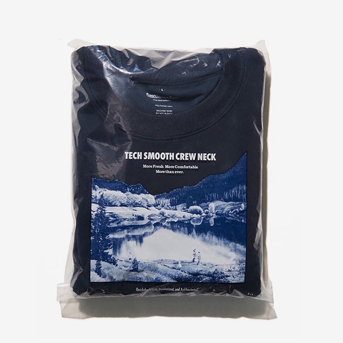 2-PACK TECH SMOOTH S/S CREW NECK / NAVY
