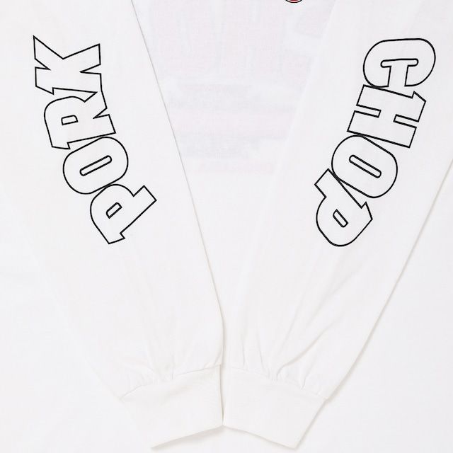 WP BIG LOGO L/S TEE / WHITE / プリントロンティー
