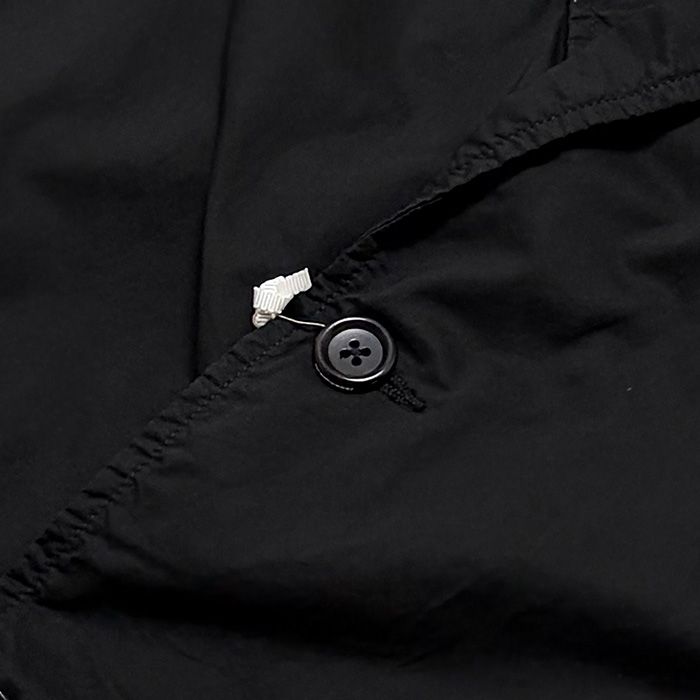Unisex / Garment Dyed Typewritter Oversized Jacket / Black
